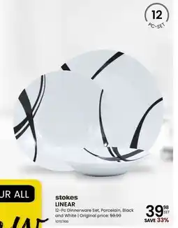Stokes LINEAR 12-Pc Dinnerware Set offer
