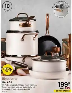 Stokes MALAGA 10-Pc Cookware Set Made From Stainless Steel offer