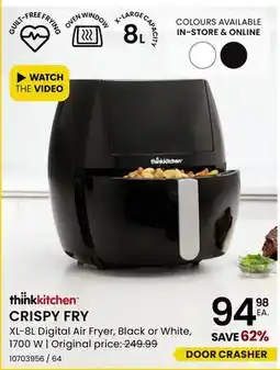 Stokes CRISPY FRY XL-8L DIGITAL AIR FRYER offer