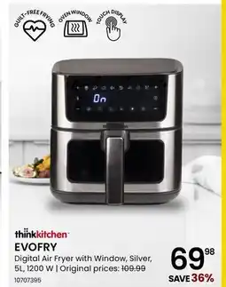Stokes EVOFRY Digital Air Fryer with Window offer