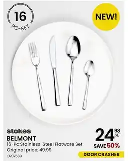 Stokes BELMONT 16-Pc Stainless Steel Flatware Set offer