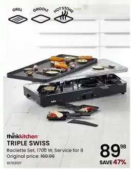 Stokes TRIPLE SWISS Raclette Set offer