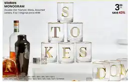 Stokes MONOGRAM Glass offer