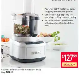 Kitchen Stuff Plus Cuisinart Elemental Food Processor-8 Cup offer