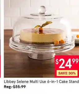 Kitchen Stuff Plus Libbey Selene Multi Use 6-in-1 Cake Stand offer