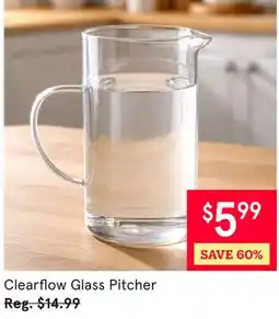 Kitchen Stuff Plus Clearflow Glass Pitcher offer