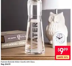 Kitchen Stuff Plus PC. SET Hydrate Bedside Water Carafe with Glass offer