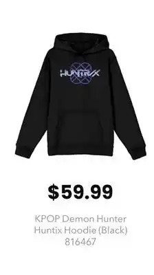 GameStop KPOP Demon Hunter Huntix Hoodie (Black) offer