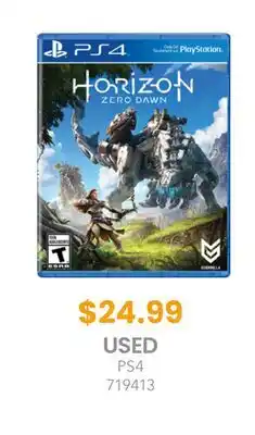 GameStop PS Horizon Zero Dawn offer