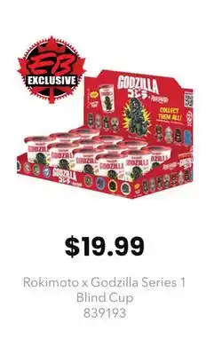 GameStop Rokimoto x Godzilla Series 1 Blind Cup offer