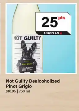 LCBO Not Guilty Dealcoholized Pinot Grigio offer