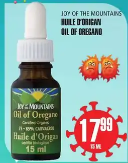 Marches Tau JOY OF THE MOUNTAINS HUILE D'ORIGAN offer