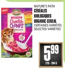 Marches Tau NATURE'S PATH CÉRÉALES BIOLOGIQUES offer