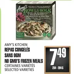 Marches Tau REPAS CONGELÉS SANS OGM AMY'S KITCHEN offer