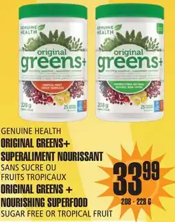Marches Tau GENUINE HEALTH ORIGINAL GREENS + SUPERALIMENT NOURISSANT offer