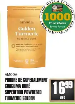 Marches Tau AMODA POUDRE DE SUPERALIMENT CURCUMA DORÉ offer