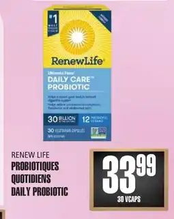Marches Tau PROBIOTIQUES QUOTIDIENS RENEW LIFE offer