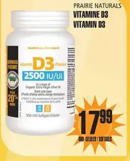 Marches Tau PRAIRIE NATURALS VITAMINED 3 offer