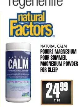 Marches Tau POUDRE MAGNESIUM POUR SOMMEIL NATURAL FACTORS offer