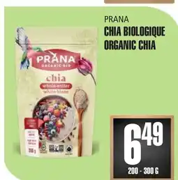 Marches Tau CHIA BIOLOGIQUE PRANA offer