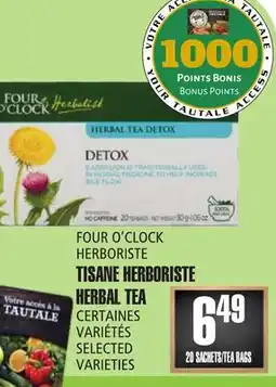Marches Tau FOUR O'CLOCK HERBORISTE TISANE HERBORISTE offer
