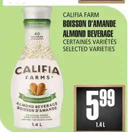 Marches Tau CALIFIA FARM BOISSON D'AMANDE offer