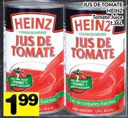 Supermarché PA JUS DE TOMATE HEINZ | Tomato Juice offer