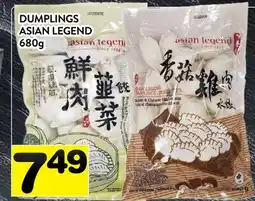 Supermarché PA DUMPLINGS ASIAN LEGEND offer