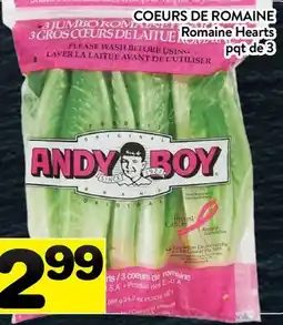 Supermarché PA COEURS DE ROMAINE | Romaine Hearts offer