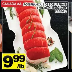 Supermarché PA RÔTI FRANÇAIS DE BOEUF FRAIS | Fresh Beef French Roast offer