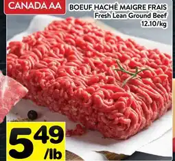 Supermarché PA BOEUF HACHÉ MAIGRE FRAIS | Fresh Lean Ground Beef offer