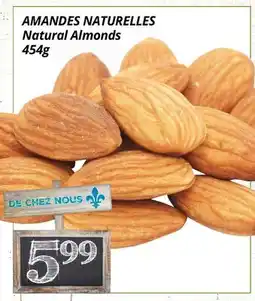 Supermarché PA AMANDES NATURELLES | Natural Almonds offer