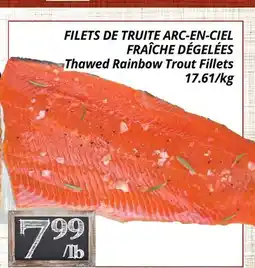 Supermarché PA FILETS DE TRUITE ARC-EN-CIEL FRAÎCHE DÉGELÉES | Thawed Rainbow Trout Fillets offer