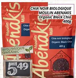 Supermarché PA CHIA NOIR BIOLOGIQUE MOULIN ABENAKIS | Organic Black Chia offer