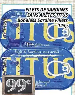 Supermarché PA FILETS DE SARDINES SANS ARÊTES TITUS | Boneless Sardine Fillets offer