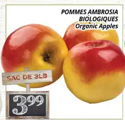 Supermarché PA POMMES AMBROSIA BIOLOGIQUES | Organic Apples offer