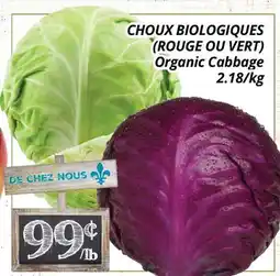 Supermarché PA CHOUX BIOLOGIQUES (ROUGE OU VERT) offer