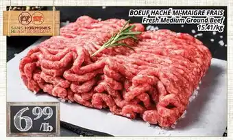 Supermarché PA BOEUF HACHÉ MI-MAIGRE FRAIS | Fresh Medium Ground Beef offer