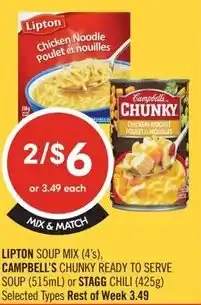 Shoppers Drug Mart Lipton soup mix offer