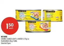Shoppers Drug Mart No name chunk, flaked light in water flavoured tuna offer
