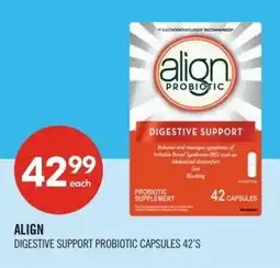 Shoppers Drug Mart Align digestive support probiotic capsules offer