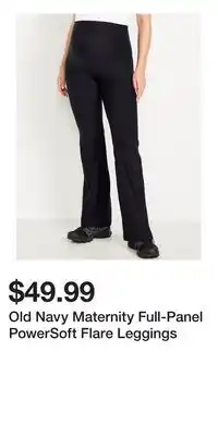 Old Navy Old Navy Maternity Full-Panel PowerSoft Flare Leggings offer