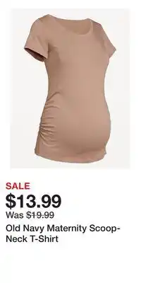 Old Navy Old Navy Maternity Scoop-Neck T-Shirt offer