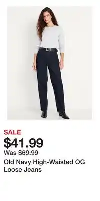 Old Navy Old Navy High-Waisted OG Loose Jeans offer