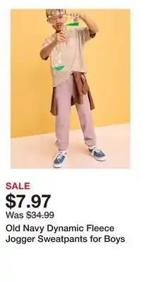 Old Navy Old Navy Dynamic Fleece Jogger Sweatpants for Boys offer