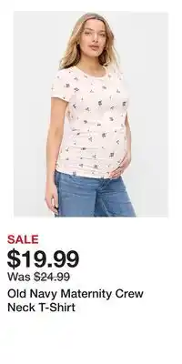 Old Navy Old Navy Maternity Crew Neck T-Shirt offer