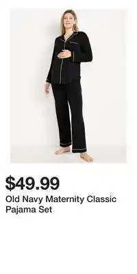 Old Navy Old Navy Maternity Classic Pajama Set offer