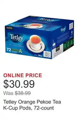 Costco Tetley Orange Pekoe Tea K-Cup Pods, 72-count offer