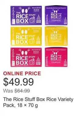 Costco The Rice Stuff Box Rice Variety Pack, 18 × offer