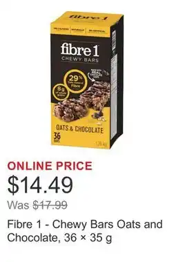Costco Fibre 1 - Chewy Bars Oats and Chocolate, 36 × offer